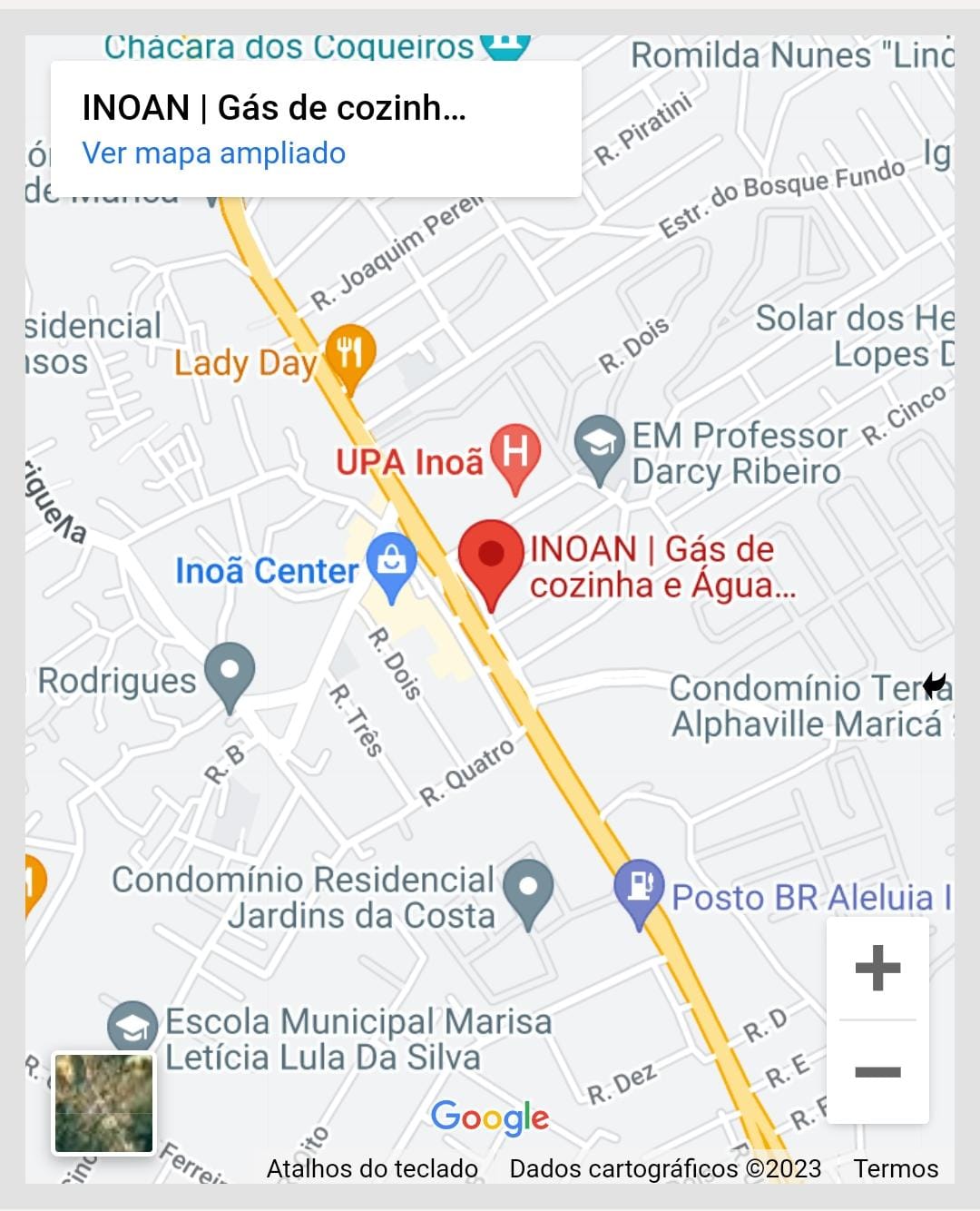 INOAN Gás de cozinha Água Mineral Supergasbras WhatsApp